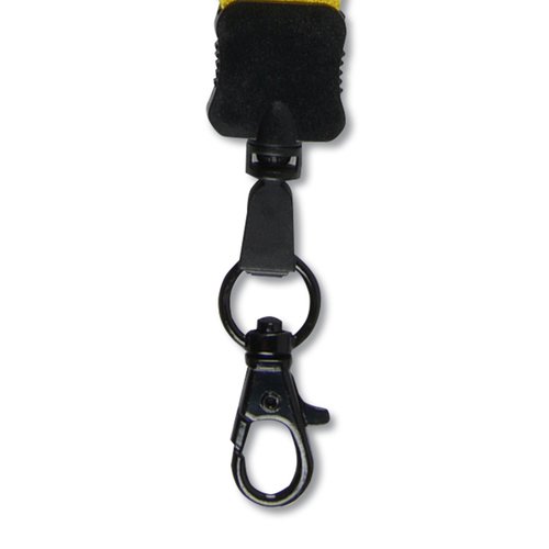 Additional Image 1 - a black key chain with a snap hook