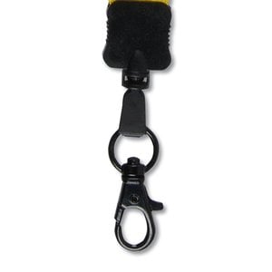 Additional Image 1 - a black key chain with a snap hook