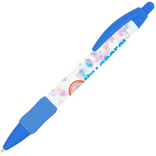 Additional Image 2 - a blue pen with a white cap