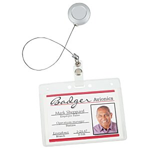 Retractable Badge Holder with Slip Clip 488 : 4imprint.com