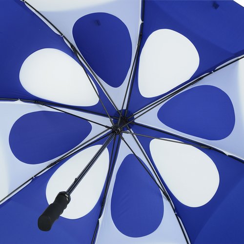 Additional Image 1 - a close up of a blue and white umbrella