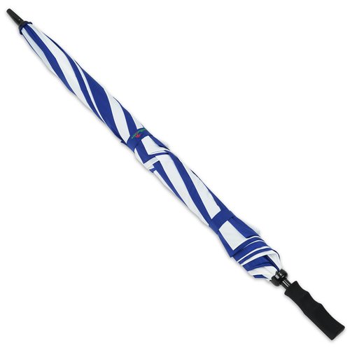 Additional Image 3 - a blue and white striped umbrella