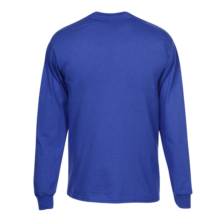 Titties Adult Tri-Blend Long Sleeve T-shirt - Athletic Blue