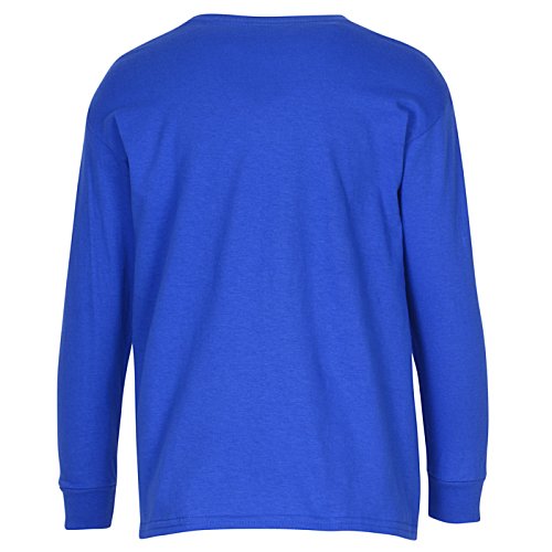 Additional Image 1 - a blue long sleeved shirt