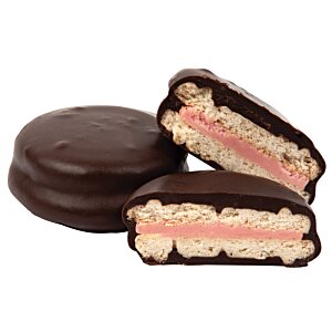 Additional Image 1 - a chocolate cookie with pink filling