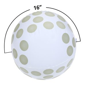 Additional Image 1 - a white and gold polka dot balloon