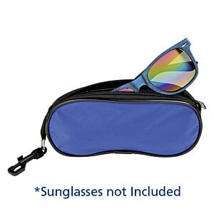 Additional Image 1 - a blue case with sunglasses inside