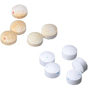 Additional Image 2 - a group of round white and orange pills