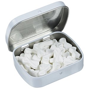 Additional Image 1 - a small metal container with white objects in it