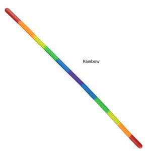 Additional Image 1 - a rainbow colored stick on a white background