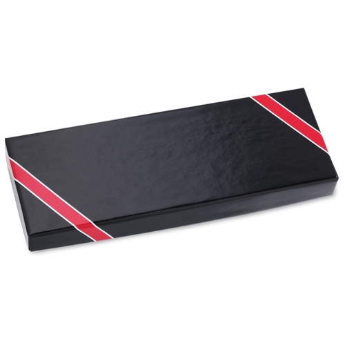 Additional Image 2 - a black rectangular object with red stripes