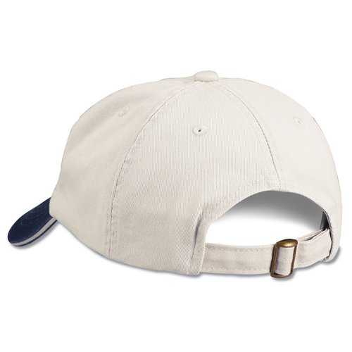 Additional Image 1 - a white hat with a black strap