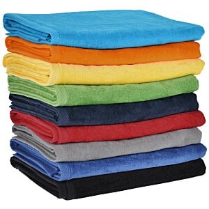 Additional Image 1 - a stack of colorful towels