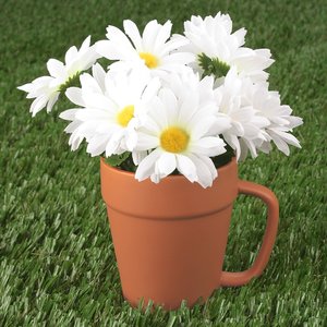 Additional Image 1 - a cup with white flowers