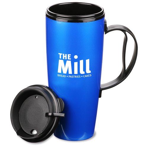 Additional Image 1 - a blue and black coffee mug