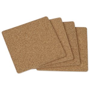 Additional Image 2 - a group of brown square coasters