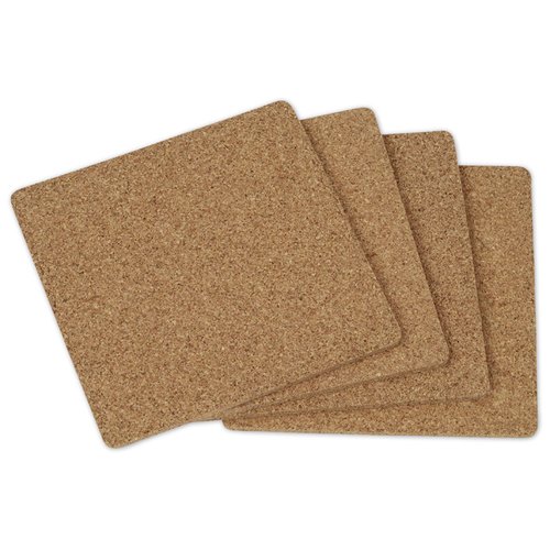 Additional Image 2 - a group of brown square coasters