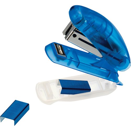 Additional Image 1 - a blue stapler with a blue cap