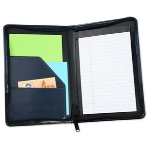 Additional Image 1 - a black folder with a green and blue cover