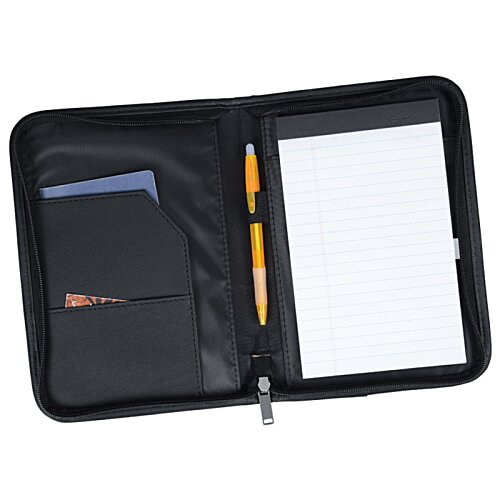 Additional Image 1 - a black and white case with a pen and a white paper