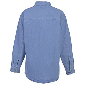 Additional Image 1 - a blue shirt with a long sleeve