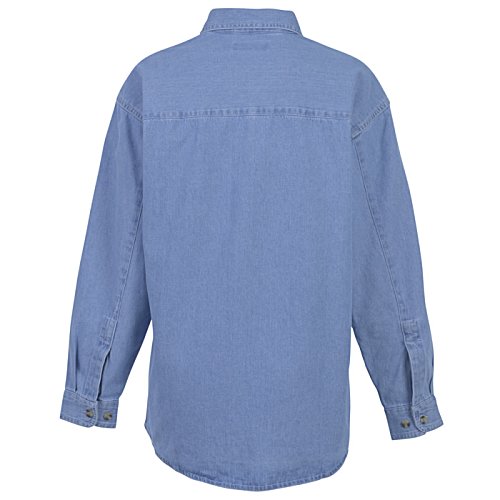 Additional Image 1 - a blue shirt with a long sleeve