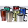 View Image 6 of 6 of Colored Stainless Steel Travel Mug - 15 oz.