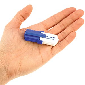 Additional Image 1 - a hand holding a blue and white object