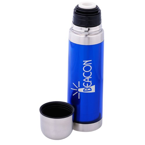 Additional Image 2 - a blue and silver bottle