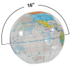 View Image 2 of 2 of Globe Beach Ball - Clear - 16"