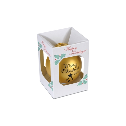 Additional Image 1 - a white box with gold objects inside