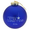 View Image 3 of 3 of Satin Round Ornament - Merry Christmas
