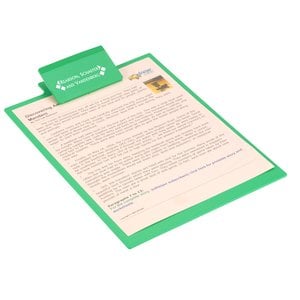 Additional Image 2 - a clipboard with a green cover