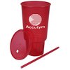 View Image 2 of 3 of Car Cup with Lid & Straw - 32 oz. - Jewel