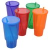 Additional Image 2 - a group of colorful cups with straws