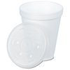 View Image 2 of 2 of Foam Hot/Cold Cup with Straw Slotted Lid - 10 oz.