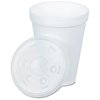 View Image 2 of 2 of Foam Hot/Cold Cup with Straw Slotted Lid - 12 oz.