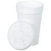 View Image 2 of 2 of Foam Hot/Cold Cup with Straw Slotted Lid - 16 oz.