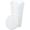 View Image 2 of 2 of Foam Hot/Cold Cup with Straw Slotted Lid - 24 oz.