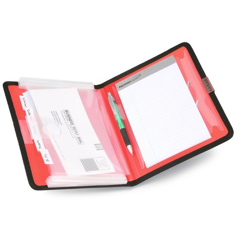 Additional Image 2 - a red and white card holder