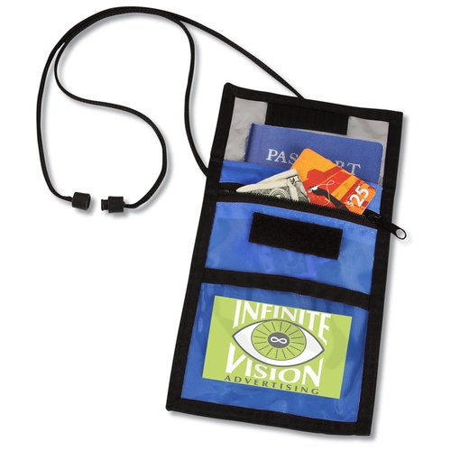 Additional Image 3 - a blue and black case with a black cord