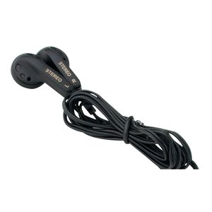 Additional Image 1 - a black earbuds on a white background