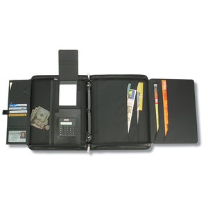 Additional Image 1 - a black folder with a pen and a pencil