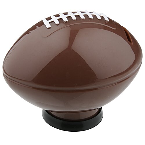 Additional Image 2 - a brown football with white markings