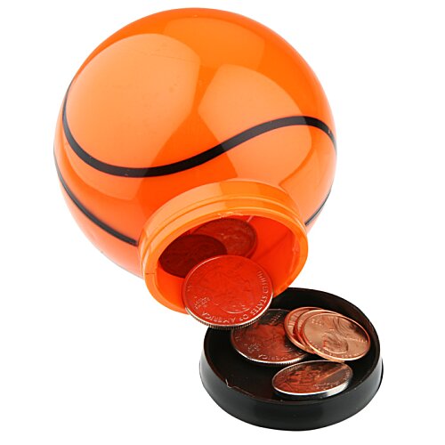 Additional Image 1 - a piggy bank with a basketball ball and coins