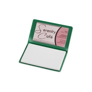 Additional Image 1 - a green and white card holder