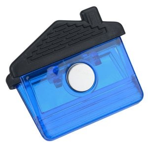 Additional Image 1 - a blue plastic container with a black top