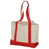 View Image 4 of 5 of Marketplace Snap Closure Tote Bag - Embroidered