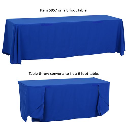 Additional Image 3 - a blue tablecloth on a white background