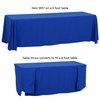 View Image 4 of 9 of Serged Convertible Table Throw - 6' to 8' - 24 hr
